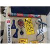 Image 2 : Liberty Fire Extinguisher, License Plates, Metal COke Rack Sign & Gulf Ice Scraper Plus More!