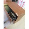 Image 2 : 2 Door Oak Filing Cabinet w Hutch, Beside Each other in Picture But is a Top & Bottom