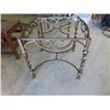 Image 2 : Wrought Iron End Table- Just Frame - No Top Glass 21.5" x 24.5" x 21.5"