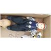 Image 2 : ASSORTED FIGURINES, DOLLS(6-8" LONG) AND EIGHT BROACHES
