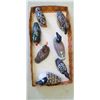 Image 1 : HAND CARVED DUCK/GOOSE FIGURINES (MNITURE) QTY SEVEN. PLUS KLONDIKE PLATE