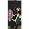 Image 1 : 16" PORCLAIN DOLL AND BARBIE DOLL