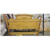 Image 3 : OAK HEAD BOARD/REST AND FRAME FOR QUEEN BED - MADE IN MANITOBA