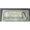 Image 1 : 1954 ONE CANADIAN $1 BILL WITH DEVILS FACE