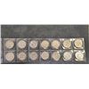 Image 1 : FOURTEEN CANADIAN 5c COINS