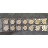 Image 2 : FOURTEEN CANADIAN 5c COINS