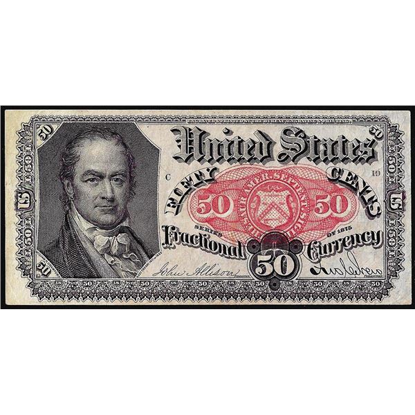 1875 Fifth Issue Fifty Cents Fractional Currency Note