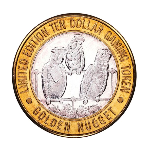 .999 Silver Golden Nugget Las Vegas, Nevada $10 Casino Limited Edition Gaming Token