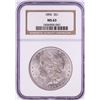 Image 1 : 1896 $1 Morgan Silver Dollar Coin NGC MS63