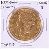 Image 1 : 1904-S $20 Liberty Head Double Eagle Gold Coin