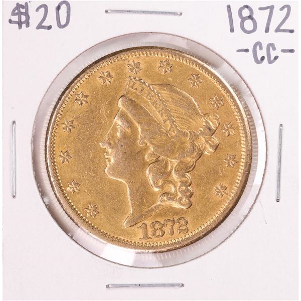 1872-CC $20 Liberty Head Double Eagle Gold Coin