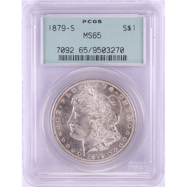 1879-S $1 Morgan Silver Dollar Coin PCGS MS65 OGH