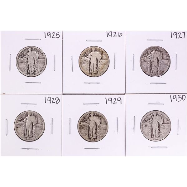 Lot of 1925-1930 Standing Liberty Quarter Coins
