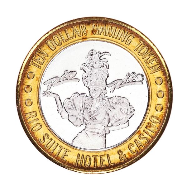 .999 Silver Rio Suite Hotel & Casino Las Vegas, NV $10 Limited Edition Gaming Token