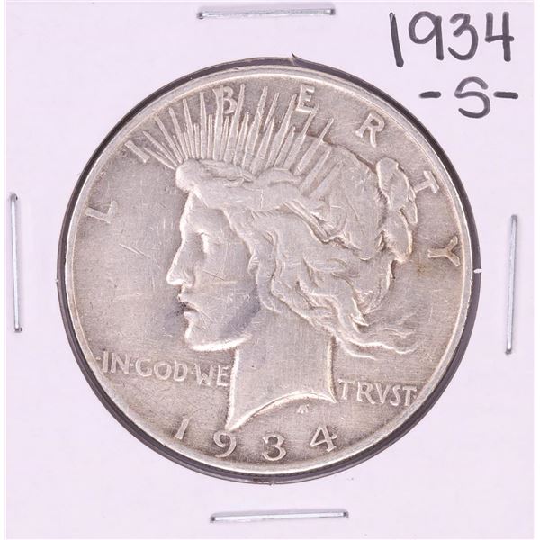 1934-S $1 Peace Silver Dollar Coin