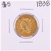 Image 1 : 1838 $5 Classic Head Half Eagle Gold Coin