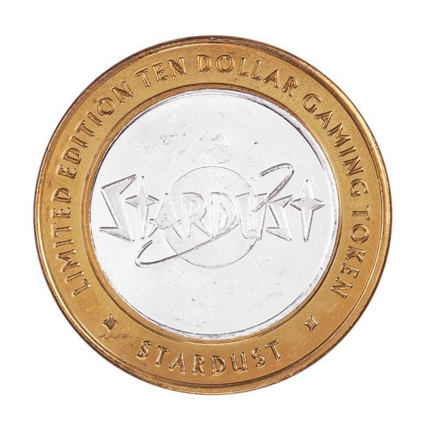 .999 Silver Stardust Resort Las Vegas, Nevada $10 Casino Limited Edition Gaming Token