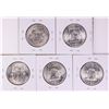 Image 2 : Lot of (5) 1948-D Franklin Half Dollar Coins