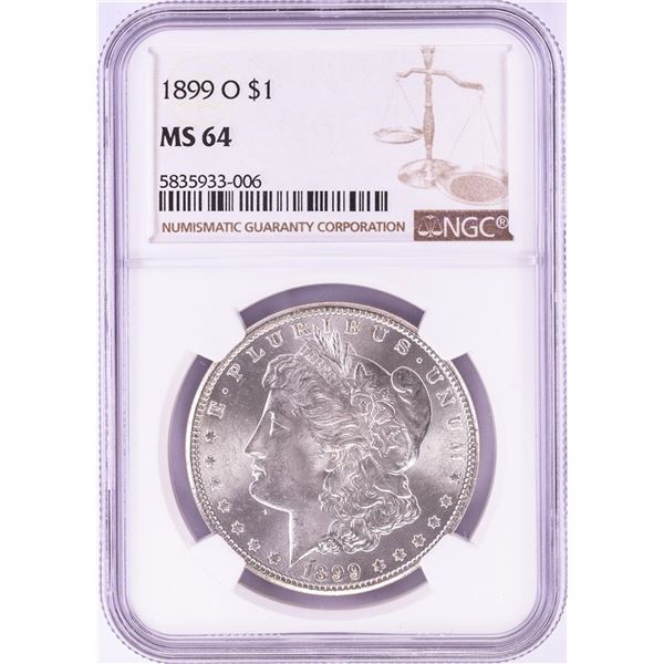 1899-O $1 Morgan Silver Dollar Coin NGC MS64