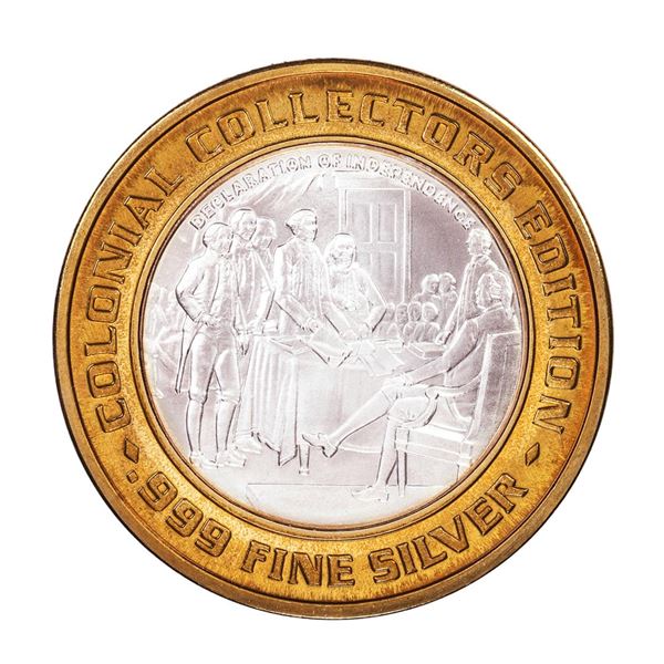 .999 Silver Foxwoods Resort Rhode Islands Casino $10 Limited Edition Gaming Token