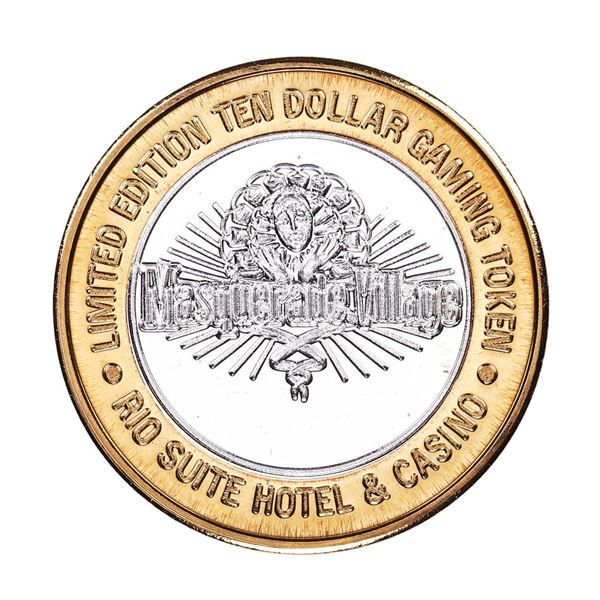 .999 Fine Silver Rio Las Vegas, Nevada $10 Limited Edition Gaming Token