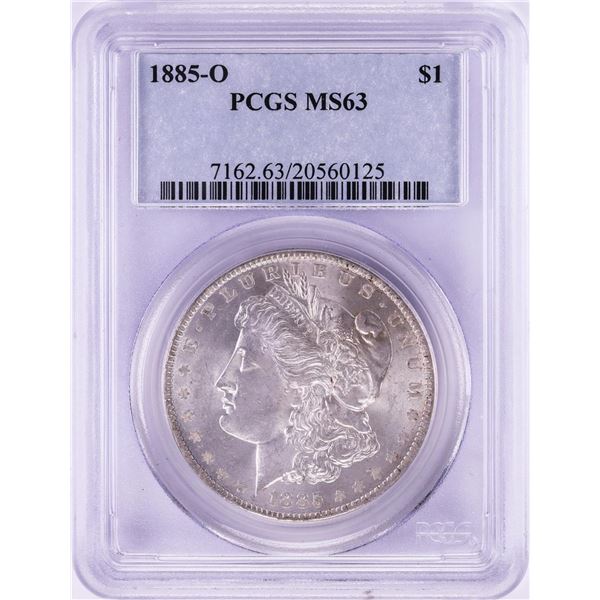 1885-O $1 Morgan Silver Dollar Coin PCGS MS63