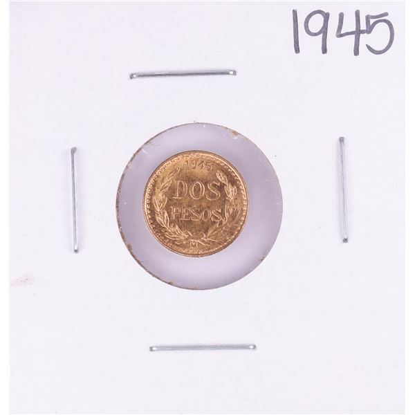 1945 Mexico Dos Pesos Gold Coin