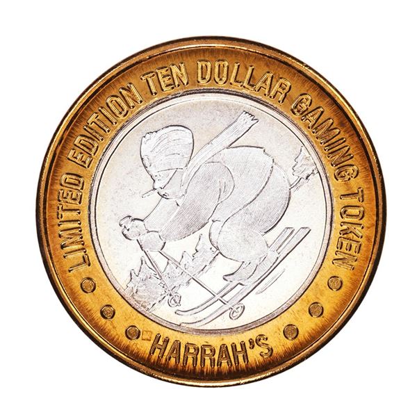 .999 Silver Harrah's Casino Reno Nevada $10 Casino Limited Edition Gaming Token