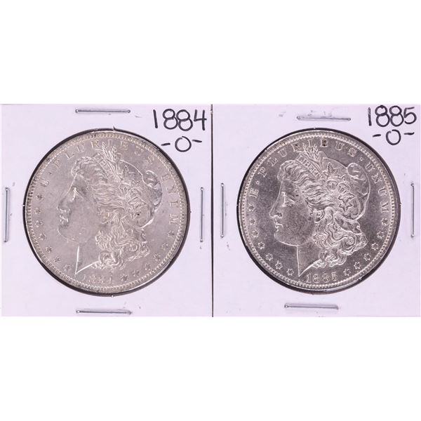 Lot of 1884-O to 1885-O $1 Morgan Silver Dollar Coins
