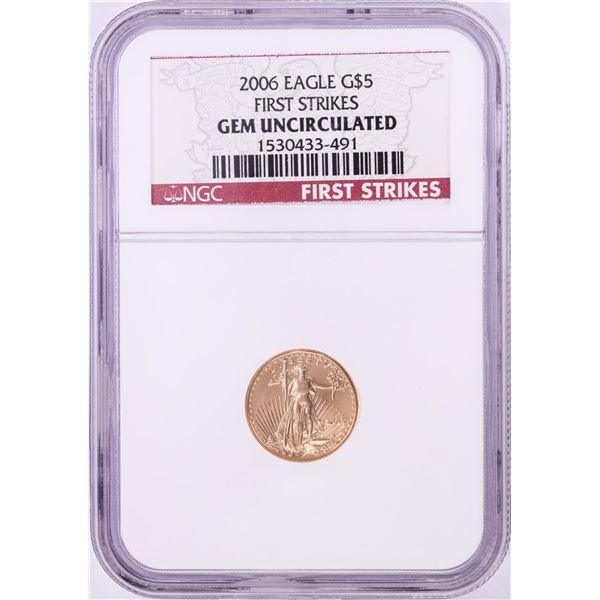 2006 $5 American Gold Eagle Coin NGC Gem Uncirculated First Strikes