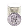 Image 1 : Roll of (20) Brilliant Uncirculated 1963 Franklin Half Dollar Coins