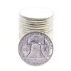 Image 2 : Roll of (20) Brilliant Uncirculated 1963 Franklin Half Dollar Coins