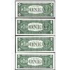 Image 2 : Lot of (4) 1957/A $1 Silver Certificate Star Notes