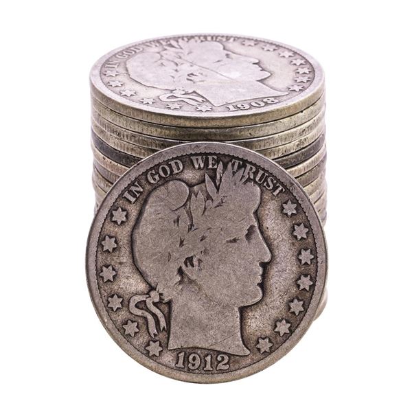 Roll of (20) Mixed Date Barber Half Dollar Coins