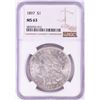 Image 1 : 1897 $1 Morgan Silver Dollar Coin NGC MS63
