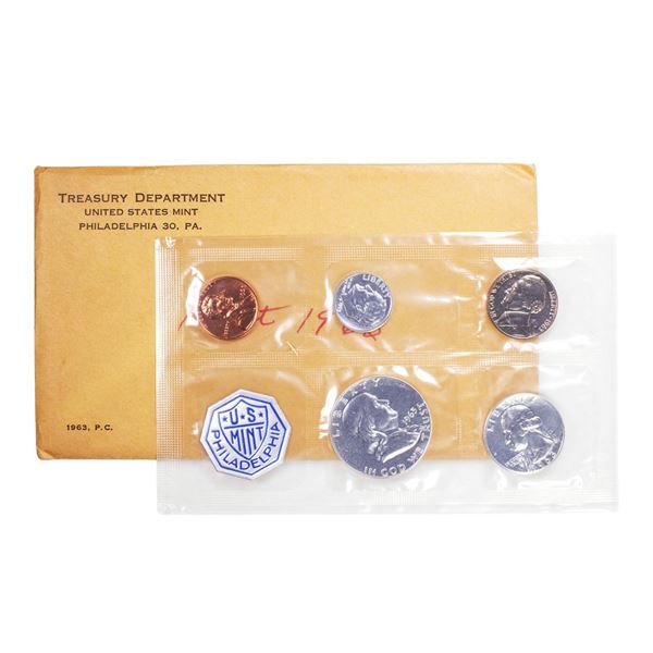 1963 (5) Coin Proof Set in Envelope