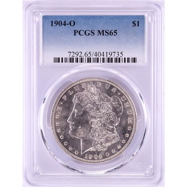 1904-O $1 Morgan Silver Dollar Coin PCGS MS65