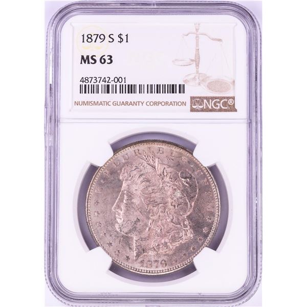 1879-S $1 Morgan Silver Dollar Coin NGC MS63