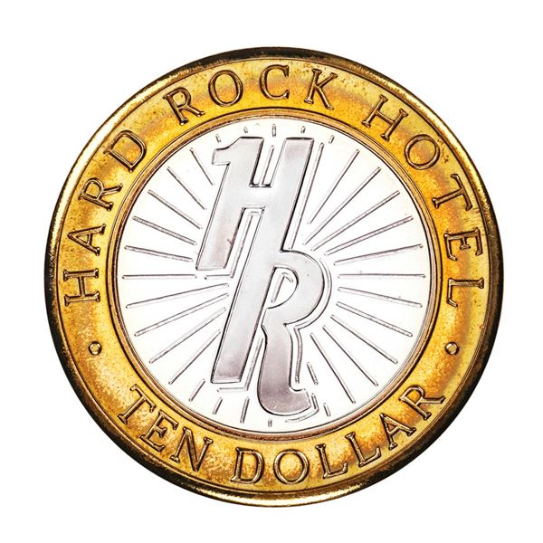 .999 Silver Hard Rock Hotel Las Vegas, Nevada $10 Casino Limited Edition Gaming Token