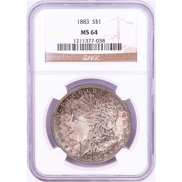 1883 $1 Morgan Silver Dollar Coin NGC MS64
