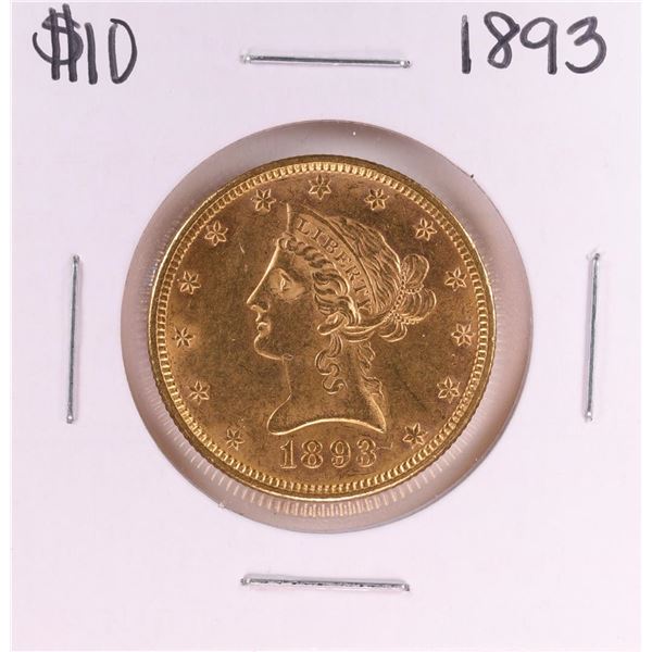1893 $10 Liberty Head Eagle Gold Coin