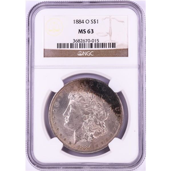 1884-O $1 Morgan Silver Dollar Coin NGC MS63