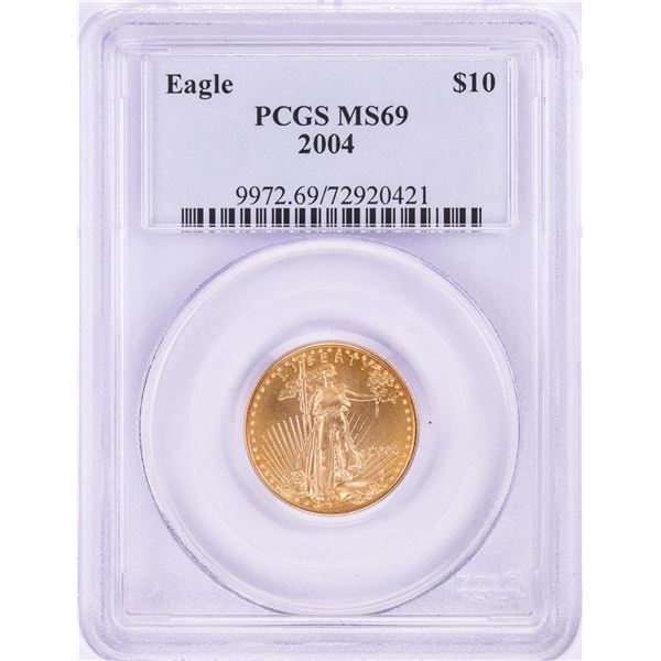 2004 $10 American Gold Eagle Coin PCGS MS69