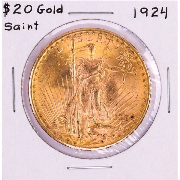 1924 $20 St. Gaudens Double Eagle Gold Coin