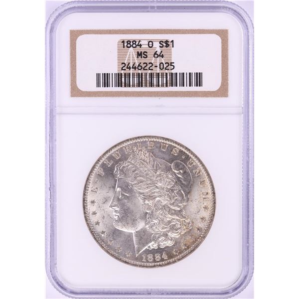 1884-O $1 Morgan Silver Dollar Coin NGC MS64