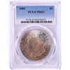 Image 1 : 1885 $1 Morgan Silver Dollar Coin PCGS MS63 Nice Toning