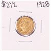 Image 1 : 1928 $2 1/2 Indian Head Quarter Eagle Gold Coin