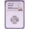 Image 1 : 1944-S Mercury Dime Coin NGC MS65FB