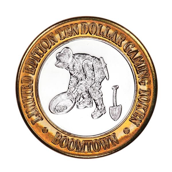 .999 Silver Boomtown Hotel and Casino $10 Casino Limited Edition Gaming Token