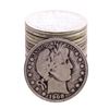 Image 1 : Roll of (20) Mixed Date Barber Half Dollar Coins
